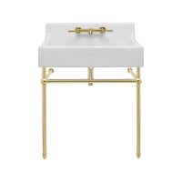Oak Hill® 30 in. Console Legs // SATIN BRASS // 40743_D21411030427_CDNwebp.webp
