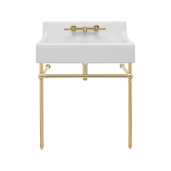 Oak Hill® 30 in. Console Legs // SATIN BRASS // 40743_D21411030427_CDNwebp.webp