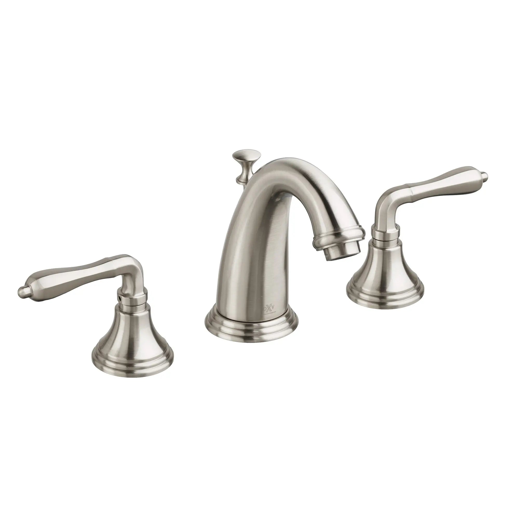 Robinet de lavabo espacé à 2 poignées Ashbee avec poignées à levier // NICKEL BROSSÉ // 40750_D35101800144_CDNwebp.webp