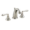 [D35101800.150] Widespread Lavatory Faucet with Lever Handles - Platinum Nickel