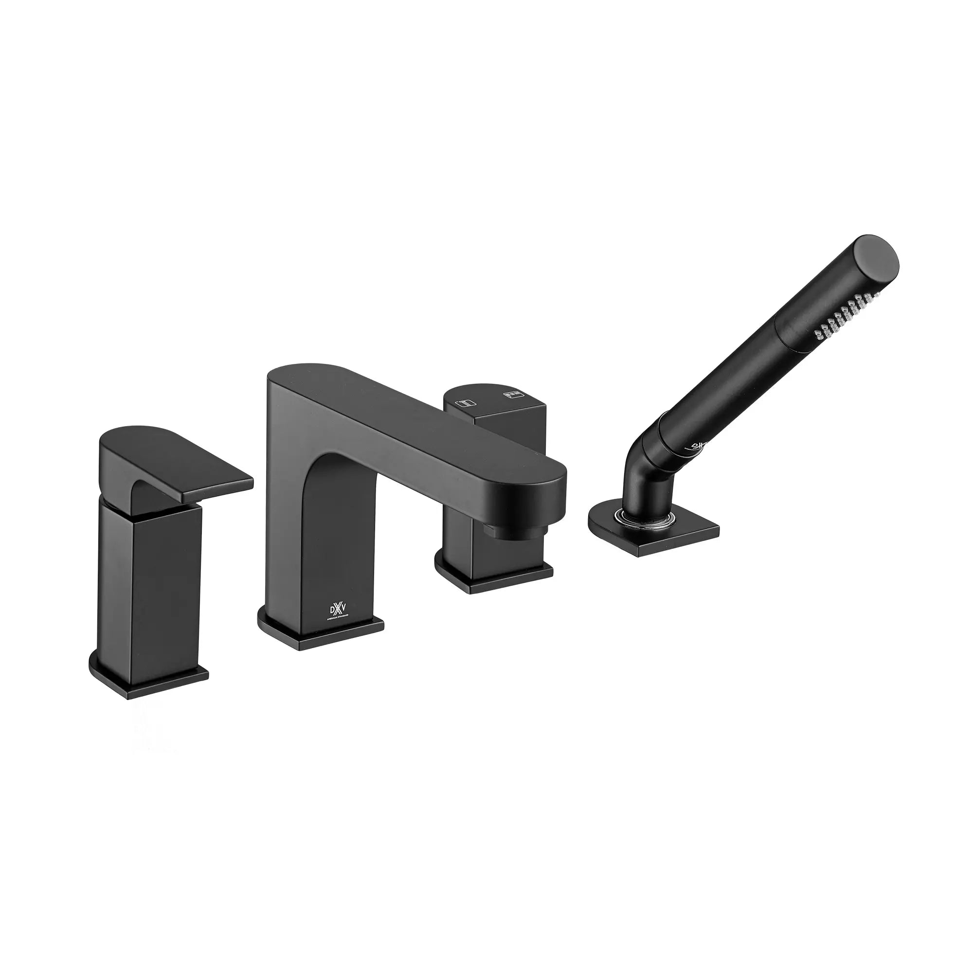 Robinet de bain romain à poignée unique Equility avec à douchette et poignée à levier // NOIR MAT // 40769_D35109900243_0_CDNwebp.webp