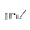[D3510990C.100] Equility® Single Handle Deck Mount Bathtub Faucet with Hand Shower and Lever Handle - Polished Chrome