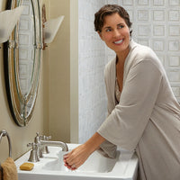 [D20030008.415] Fitzgerald 24 in. Sink Top, 3-Hole - Biscuit