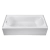 [D02390202.415] Byrdcliffe® 60 in. x 30 in. Alcove Bathtub with Left-Hand Drain - Canvas White