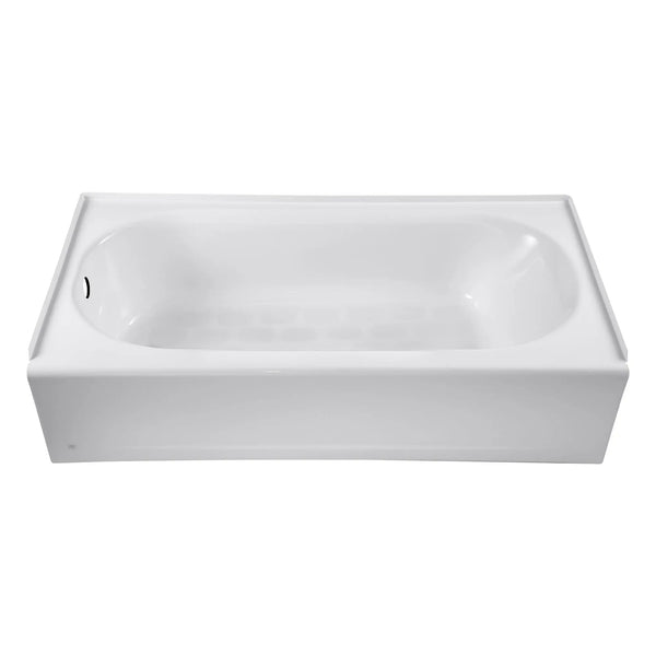 [D02390202.415] Byrdcliffe® 60 in. x 30 in. Alcove Bathtub with Left-Hand Drain - Canvas White