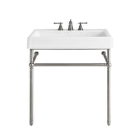 Oak Hill® 30 in. Console Legs //  BRUSHED NICKEL // 41331_D21411030144_CDNwebp.webp