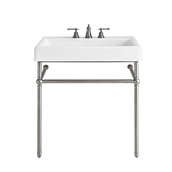 Oak Hill® 30 in. Console Legs //  BRUSHED NICKEL // 41331_D21411030144_CDNwebp.webp