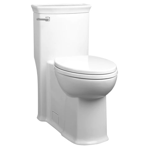 Toilette Wyatt monopièce à cuvette allongée à hauteur de chaise avec siège