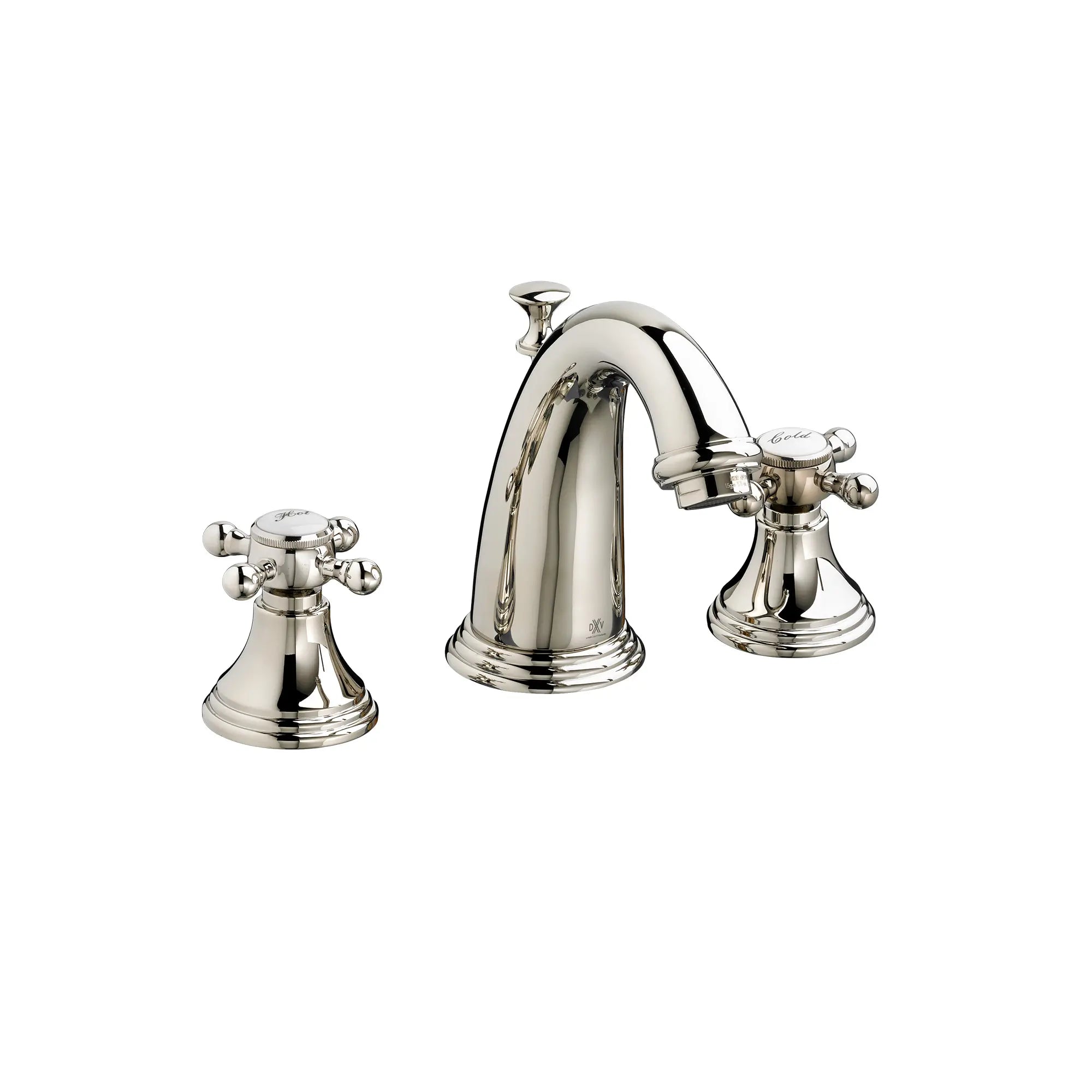 Robinet de lavabo espacé à 2 poignées Ashbee avec poignées en croix // PLATINUM NICKEL // 41460_D35101840150_0_CDNwebp.webp