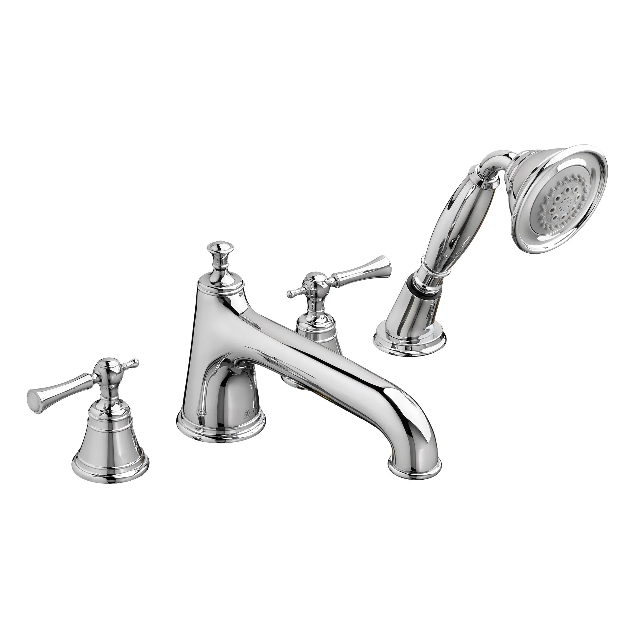 Robinet de bain romain à 2 poignées Randall avec à douchette et poignées à levier // CHROME POLI // 41517_D35102900100_0_CDNwebp.webp