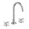 [D3510584C.100] Percy® 2-Handle Widespread Bathroom Faucet with Cross Handles - Polished Chrome