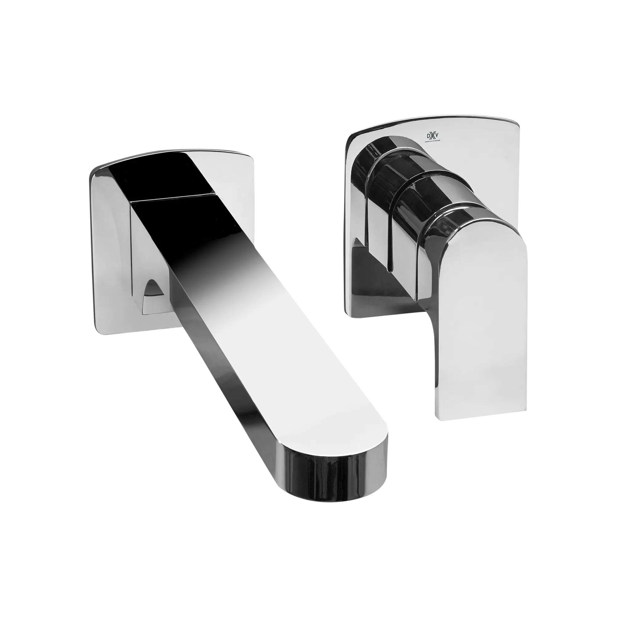 Robinet de lavabo mural Equility avec poignée à levier // CHROME POLI // 41685_D35109400100_CDNwebp.webp