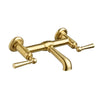[D3515545C.427] Oak Hill® 2-Handle Wall Mount Bathroom Faucet with Lever Handles - Polished Chrome