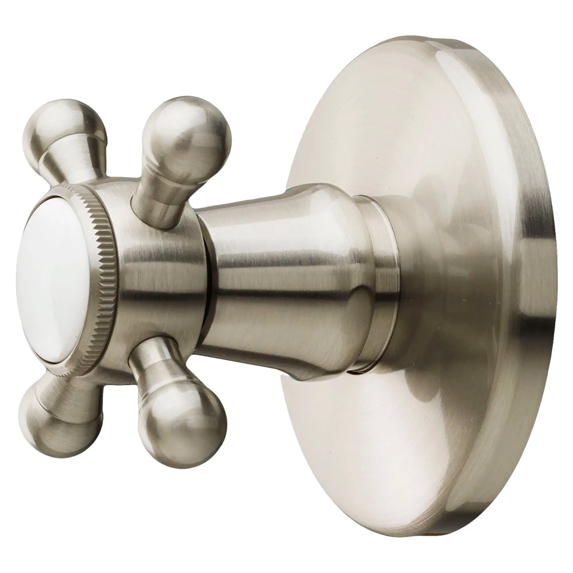 Garniture d’inverseur de 3/2 po ou 4/3 po Ashbee avec poignée en croix // NICKEL BROSSÉ // 41926_P_D35101430144_1_CDNwebp.webp