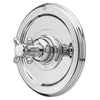 [D35101540.100] Pressure Balance Shower Valve Trim with Cross Handle - Polished Chrome