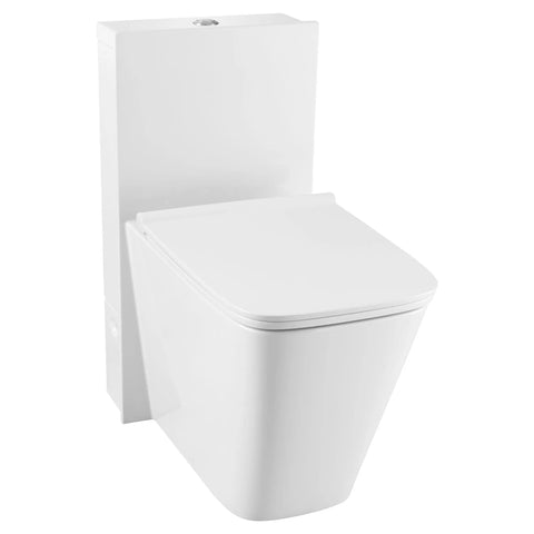 Toilette DXV Modulus monopièce à cuvette allongée à hauteur de chaise avec siège