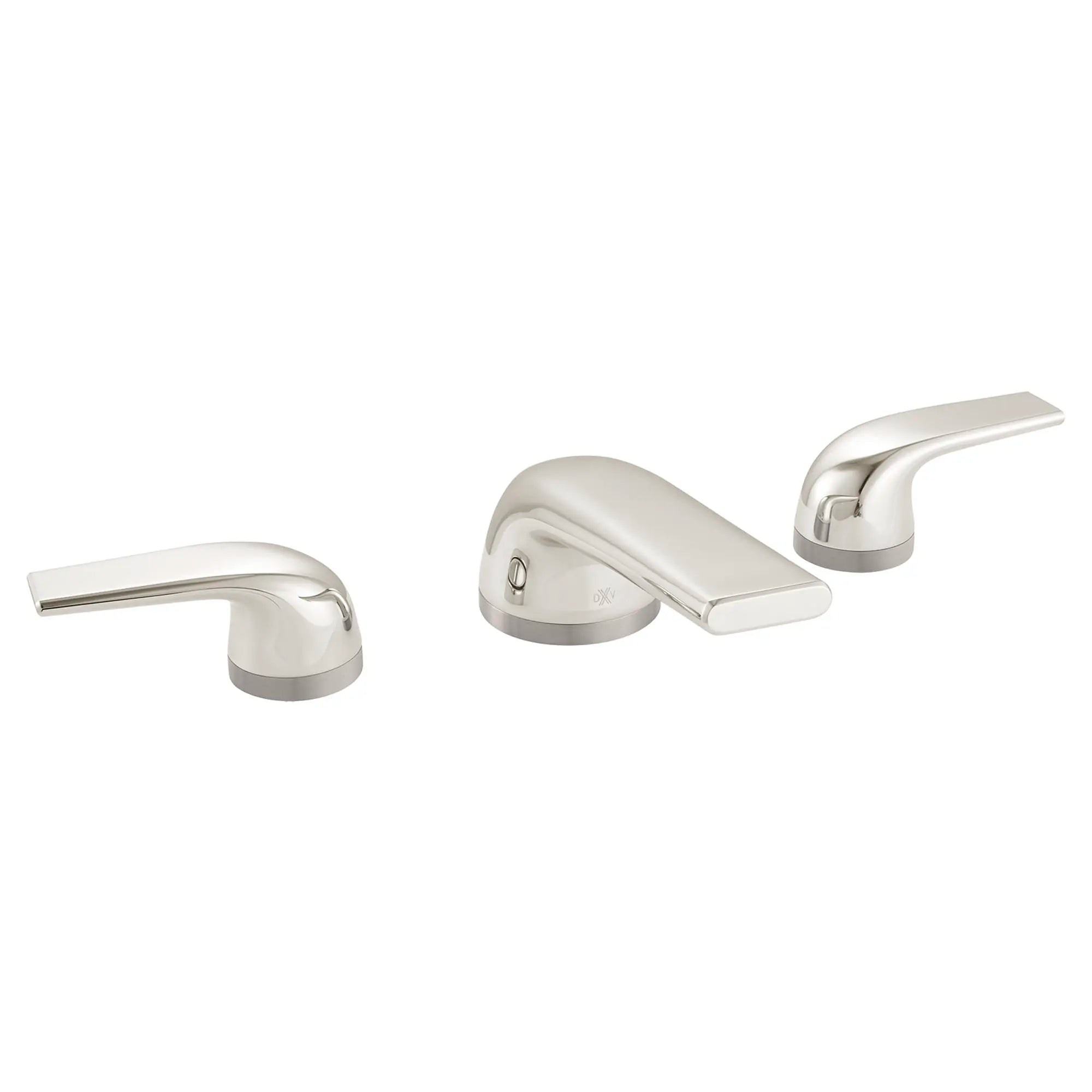 Robinet de lavabo espacé à 2 poignées DXV Modulus avec poignées à levier // PLATINUM NICKEL // 42058_D35120802150_CDNwebp.webp