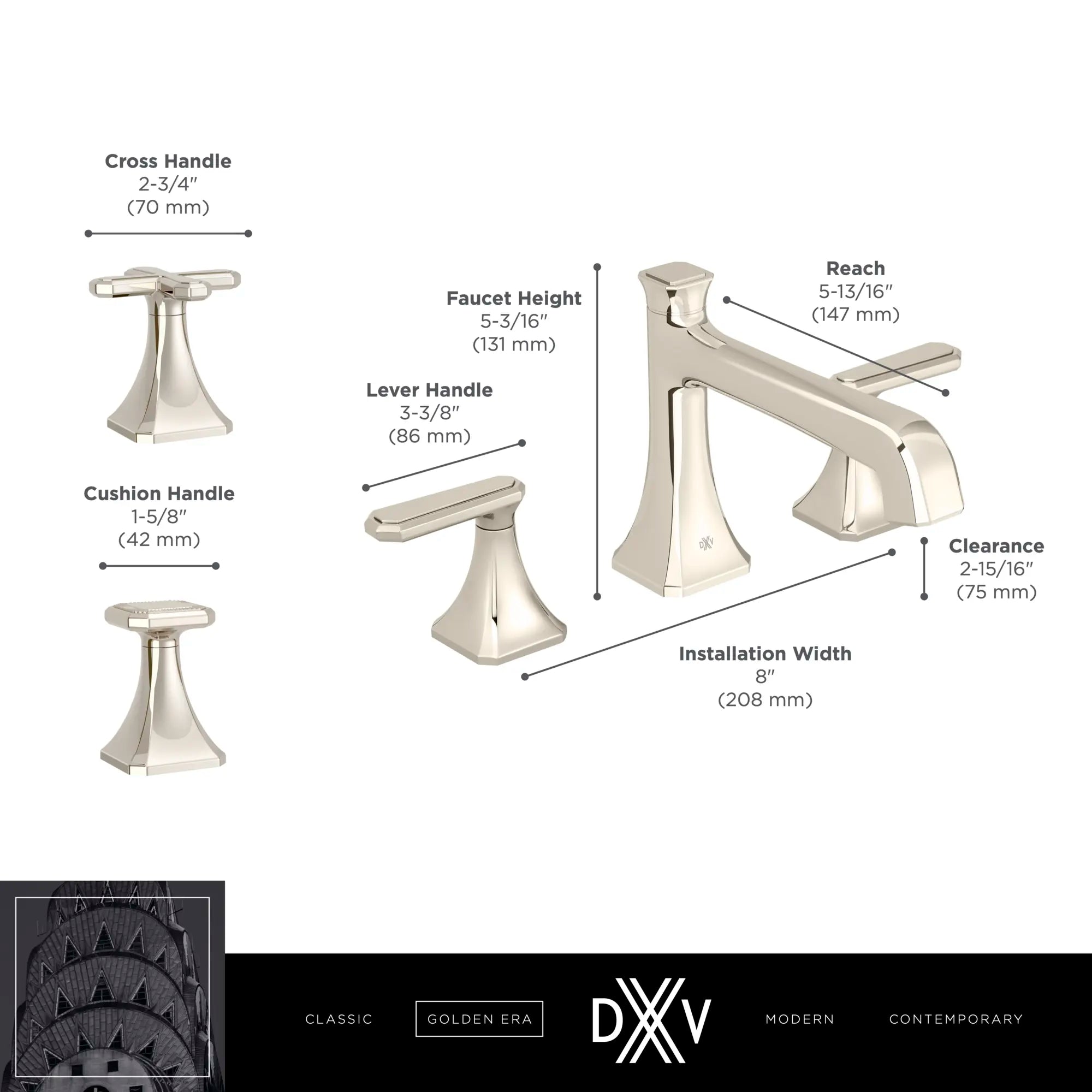 Robinet bec bas de lavabo Belshire // CHROME POLI // 68247_DXV_Low_Spout_Faucets_D35170810_2_CDNwebp.webp
