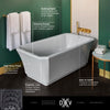 [D12040004.415] Belshire 66 in. x 36 in. Freestanding Bathtub - Canvas White