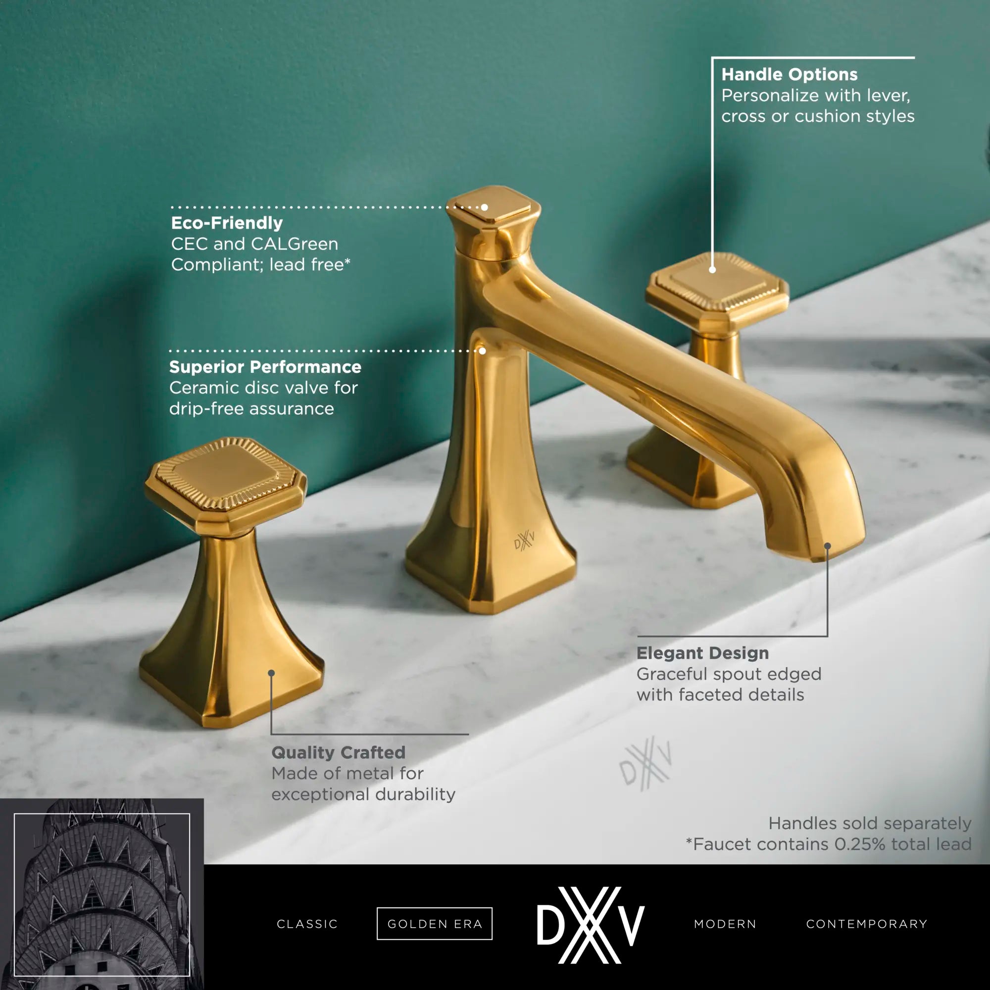 Robinet bec bas de lavabo Belshire // CHROME POLI // 68249_DXV_Low_Spout_Faucets_D35170810_1_0_CDNwebp.webp