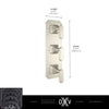 Belshire® 3-Handle Thermostatic Valve Trim Only with Lever Handles // POLISHED CHROME // 68277_2020_DXV_3_Handle_Thermo_Slim_Valve_D35170537_1_CDNwebp.webp