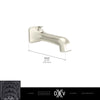 [D35170761.100] Belshire® Wall Mount Bathtub Spout with Diverter - Polished Chrome