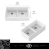[D21180DB3620.415] Etre® 36 in. Double Apron Kitchen Sink - Canvas White