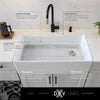 [D21180SB3020.415] Etre® 30 in. Apron Kitchen Sink with Offset Drain - Canvas White