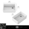 [D21180SB3020.415] Etre® 30 in. Apron Kitchen Sink with Offset Drain - Canvas White