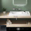 [D21050036LH.409] DXV® Modulus 36 in. Concrete Sink, No Hole - Smoke Concrete