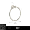 [D35155190.100] Oak Hill® Towel Ring - Polished Chrome
