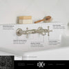 [D35155470.100] Oak Hill® 2-Handle Wall Mount Bathroom Faucet with Cross Handles - Polished Chrome