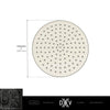 Oak Hill® Single Function 10 in. Round Rain Can Showerhead // POLISHED CHROME // 68402_DXV_Oak_Hill_Showerhead_D35155110_Infographic_2_CDNwebp.webp