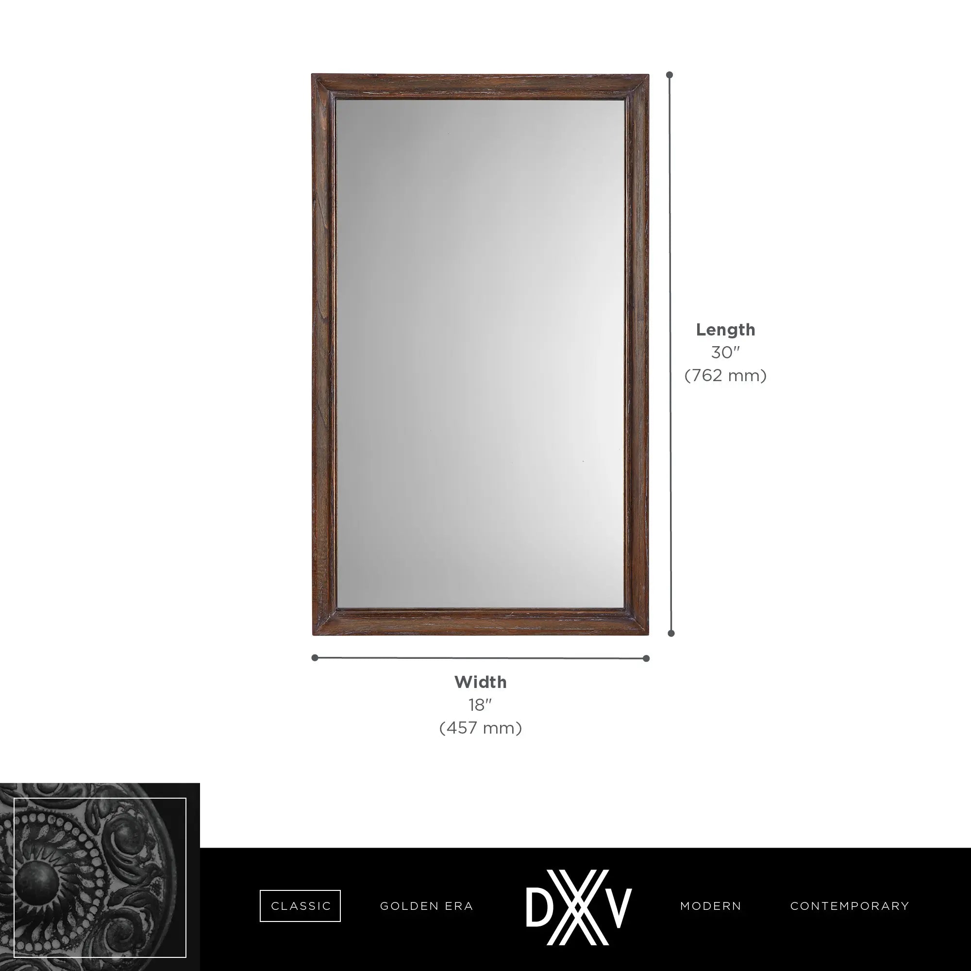 Miroir de 18 po Oak Hill // WEATHERED OAK // 68415_DXV_Oak_Hill_Mirror_D19005000.239_Info_CDNwebp.webp