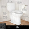 [D2203AA100.415] Oak Hill® Two-Piece Chair Height Elongated Toilet with Seat - Canvas White