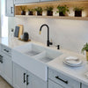 [D21180DB3620.415] Etre® 36 in. Double Apron Kitchen Sink - Canvas White