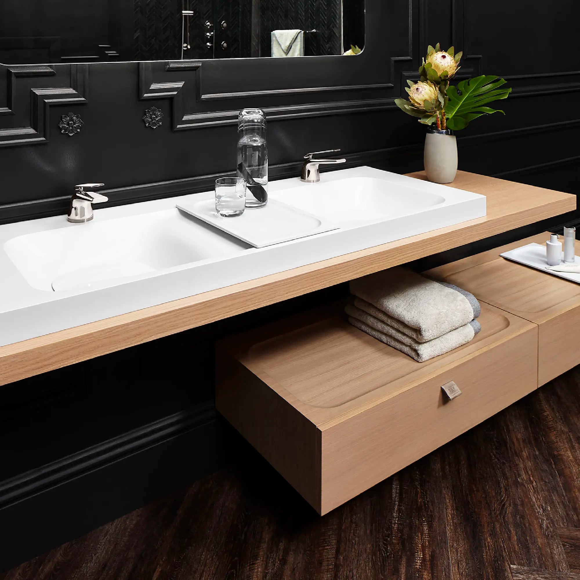 Robinet de lavabo à monocommande DXV Modulus // PLATINUM NICKEL // 84761_B-D35120102150_CDNwebp.webp