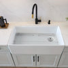 [D21180SB3620.415] Etre® 36 in. Apron Kitchen Sink with Offset Drain - Canvas White