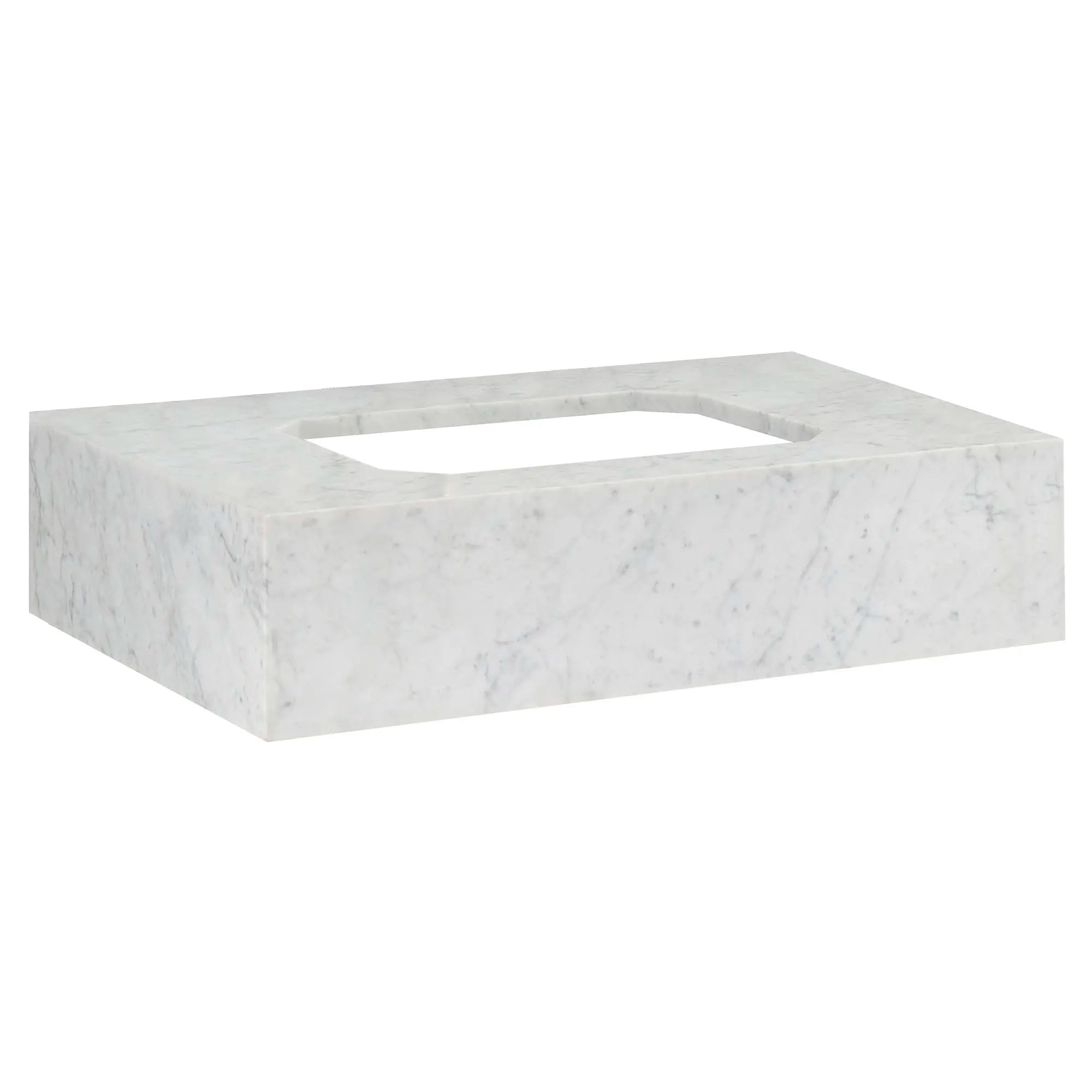 Dessus de 30 po en marbre de Carrare Belshire - sans trou // CARRARA MARBLE // 90700_D19080000550_1_CDNwebp.webp