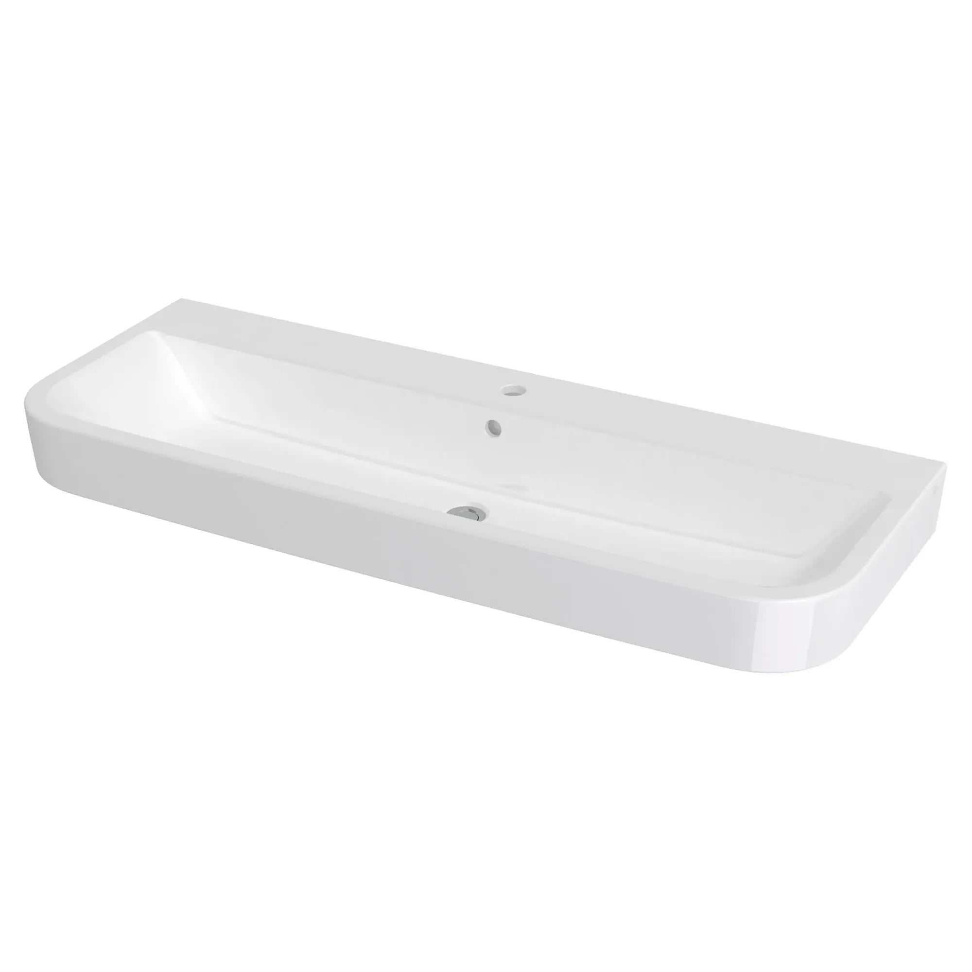 Lavabo-rigole murale de 47 po Equility - 1 trou pour robinet (Modèle de projets) // CANVAS WHITE // 91407_D20177001415_1_CDNwebp.webp