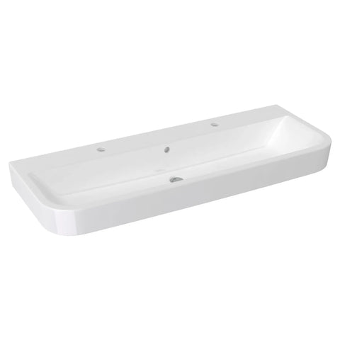 Lavabo-rigole murale de 47 po Equility - deux trous simples (Modèle de projets)