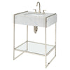 Belshire® 30 in. Console Legs with Glass Shelf // PLATINUM NICKEL // 91478_D20205000415_D19080003550_D21065000150_D35170820150_D35170801150_2_CDNwebp.webp