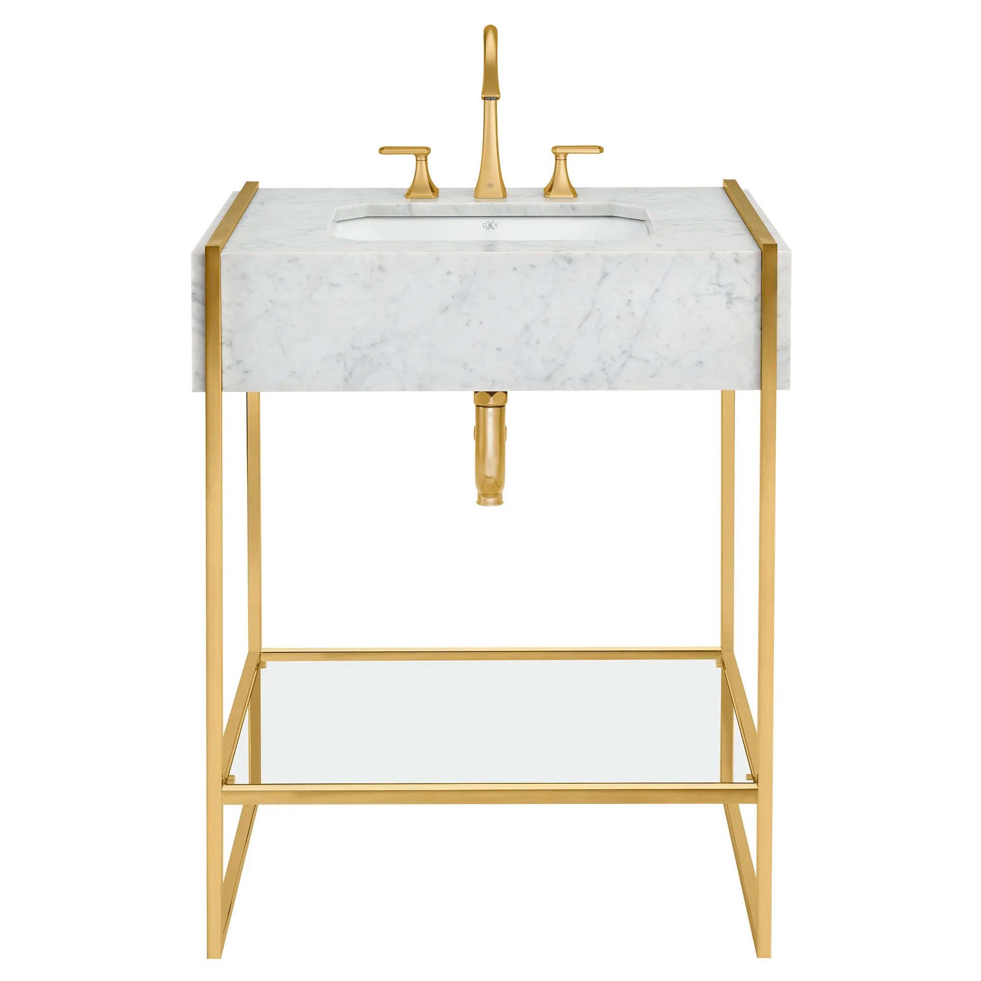 Poignées à levier Belshire uniquement pour robinet de lavabo espacé // SATIN BRASS // 91500_D20205000427_D19080003550_D21065000427_D35170820427_D35170801427_CDNwebp.webp
