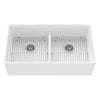 [D21180DB3620.415] Etre® 36 in. Double Apron Kitchen Sink - Canvas White