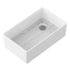 [D21180SB3320.415] Etre® 33 in. Apron Kitchen Sink with Offset Drain - Canvas White