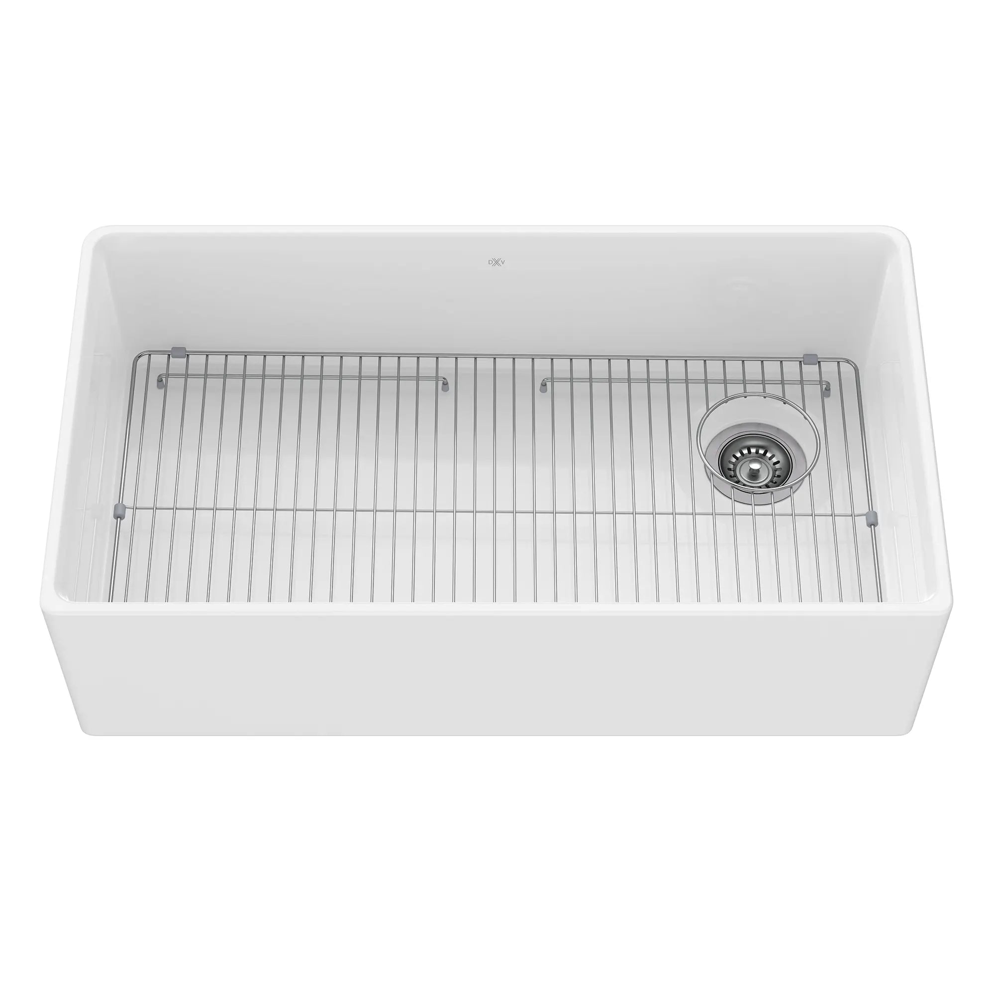Évier de cuisine à tablier de 36 po Etre // 36 X 20 IN / SINGLE BOWL / CANVAS WHITE // 91779_D21180SB3620.415_4_CDNwebp.webp