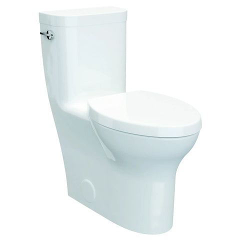 Toilette Equility monopièce à cuvette allongée à hauteur de chaise avec siège