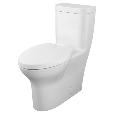 Toilette Equility monopièce à cuvette allongée à hauteur de chaise avec siège