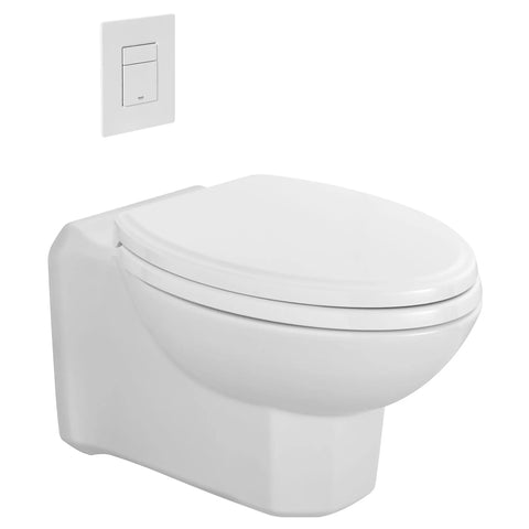Toilette Belshire murale à chasse double avec siège