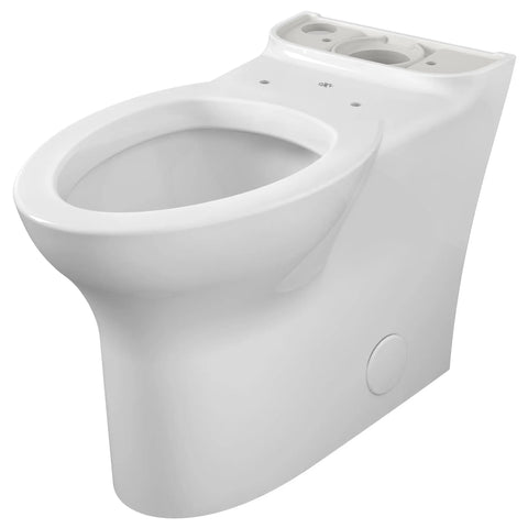 Toilette Equility, à cuvette allongée à hauteur de chaise avec siège
